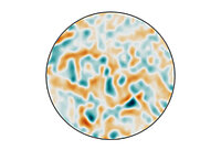Graphik rund: Räumlich aufgelöste Ansicht der transienten Veränderungen der Röntgenabsorption