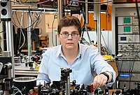 Bild von Nathalie Picqué im Labor