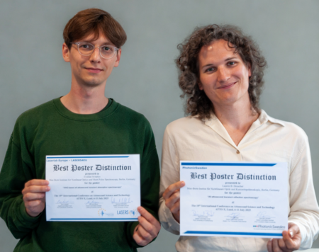 Porträtbild mit dem Preis Best Poster Distinction